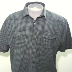 Black and Gray Button Down Shirt by Cultra Int.